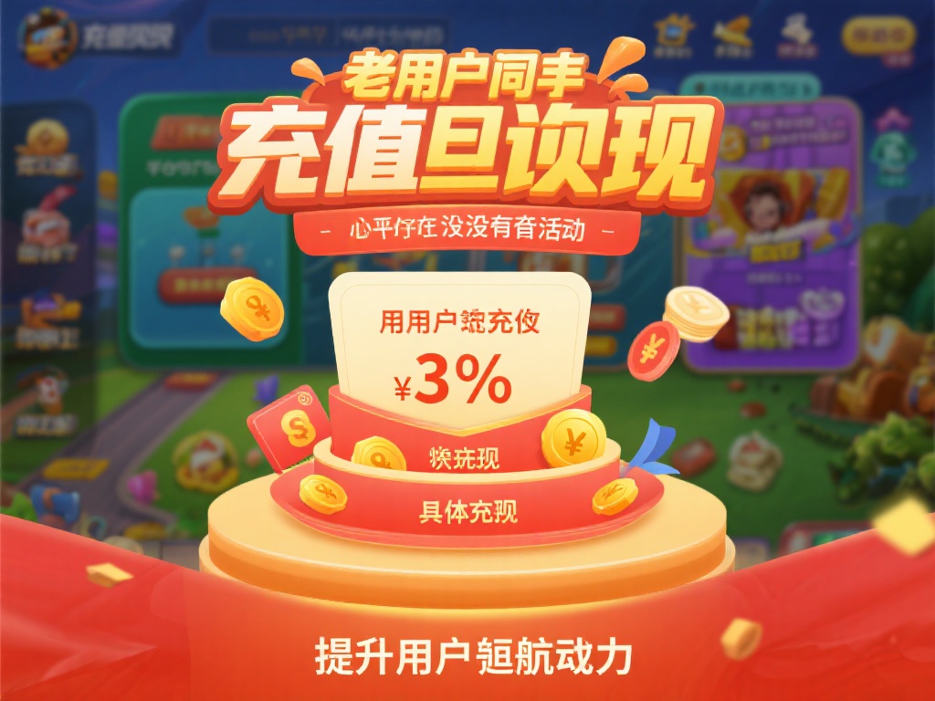 充值返现
老用户同样没有被忘记。充值返现活动为那