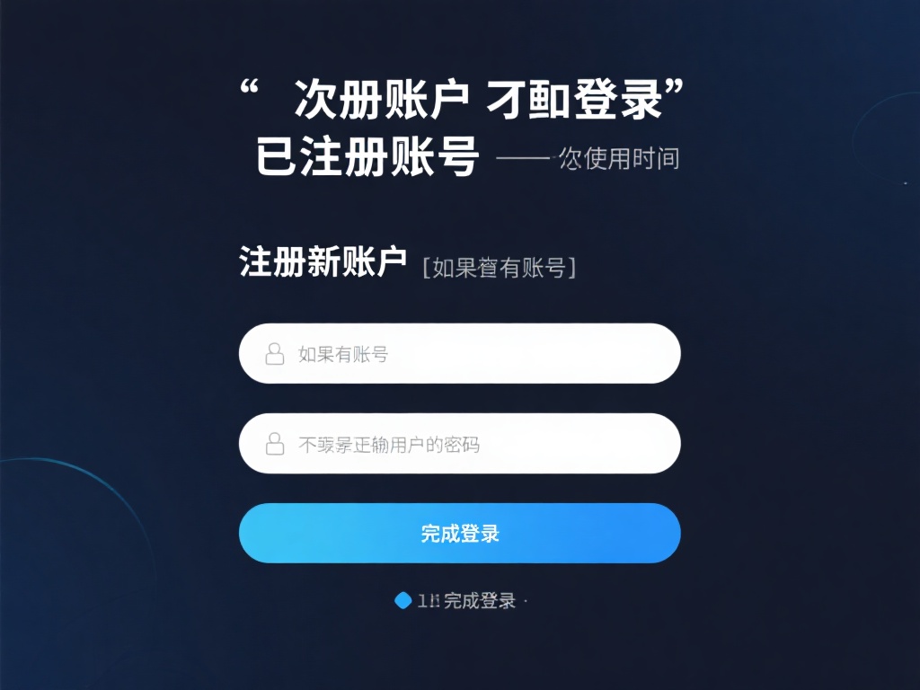 注册账户或登录已注册账号&nbsp;——初次使用时，您需要选